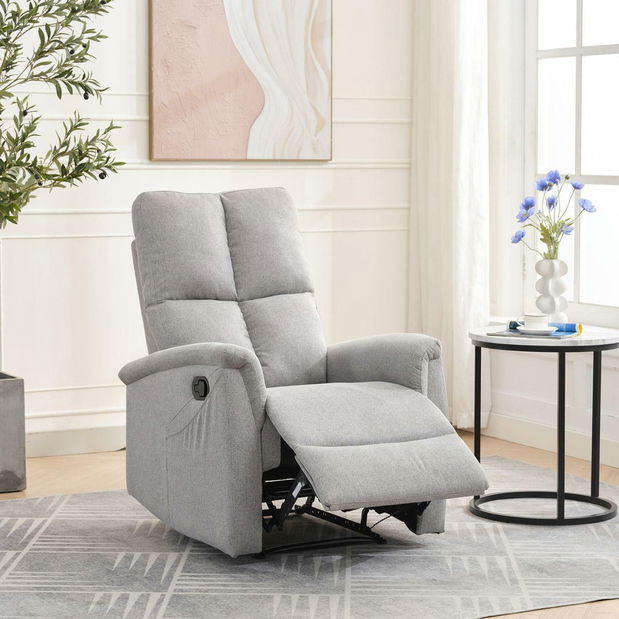 Podesiva fotelja Temor (svijetlosiva)