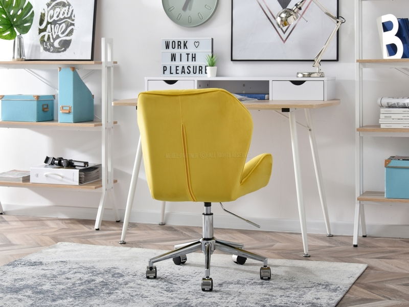 Kreslo Velma M (žltá + čierna)