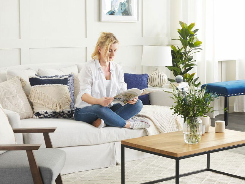 Konferenčný stolík DELAND (MDF) (svetlé drevo)