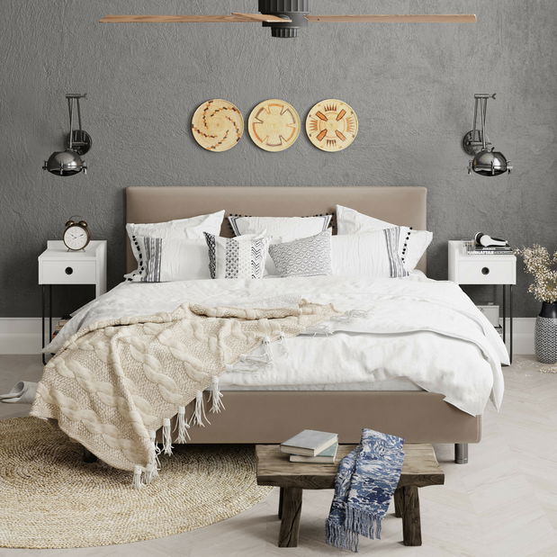 Éjjeliszekrény Cacy (fehér) (B)