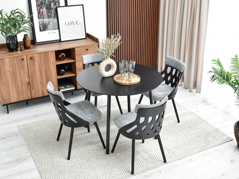 Stolička Crab (čiernošedá + čierna)