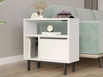 Măsuță laterală Nimelo 5 (alb)