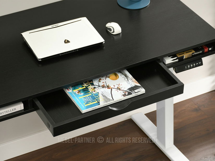 PC asztal Osto 120 (fekete fa + fekete)