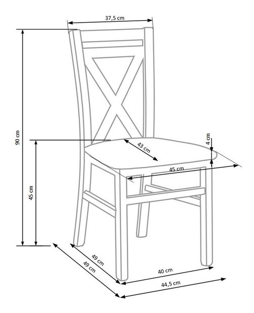 Étkezőszék Delmar 2 (fehér)