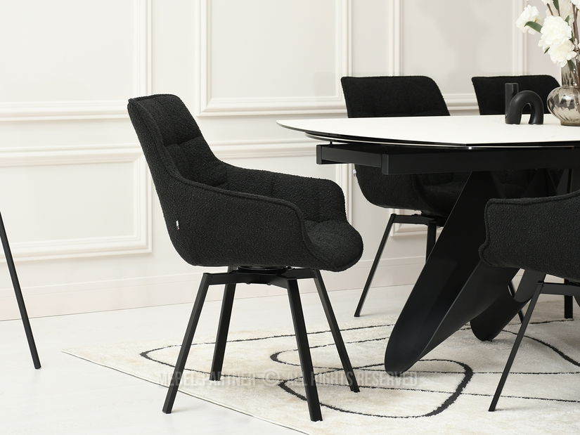 Scaun Aranbura (negru + auriu)