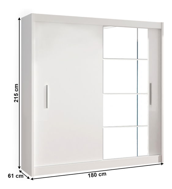 Ormar za garderobu Layla (bijela)