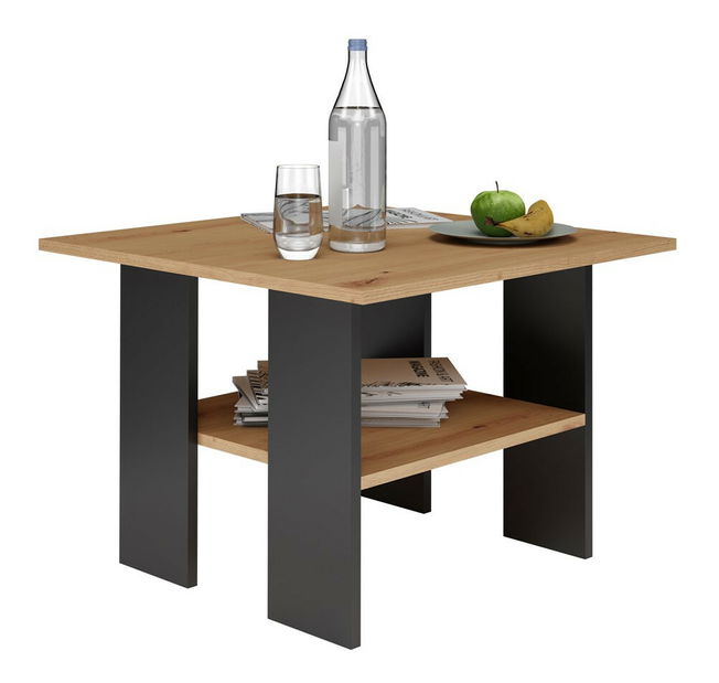 Măsuță de cafea Matizaba 1 (stejar artisan + negru)