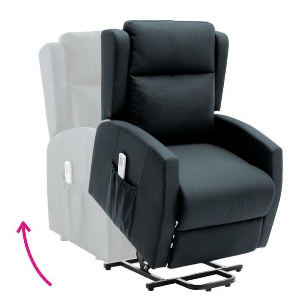 Polohovacie kreslo Talentos (tmavosivá) 