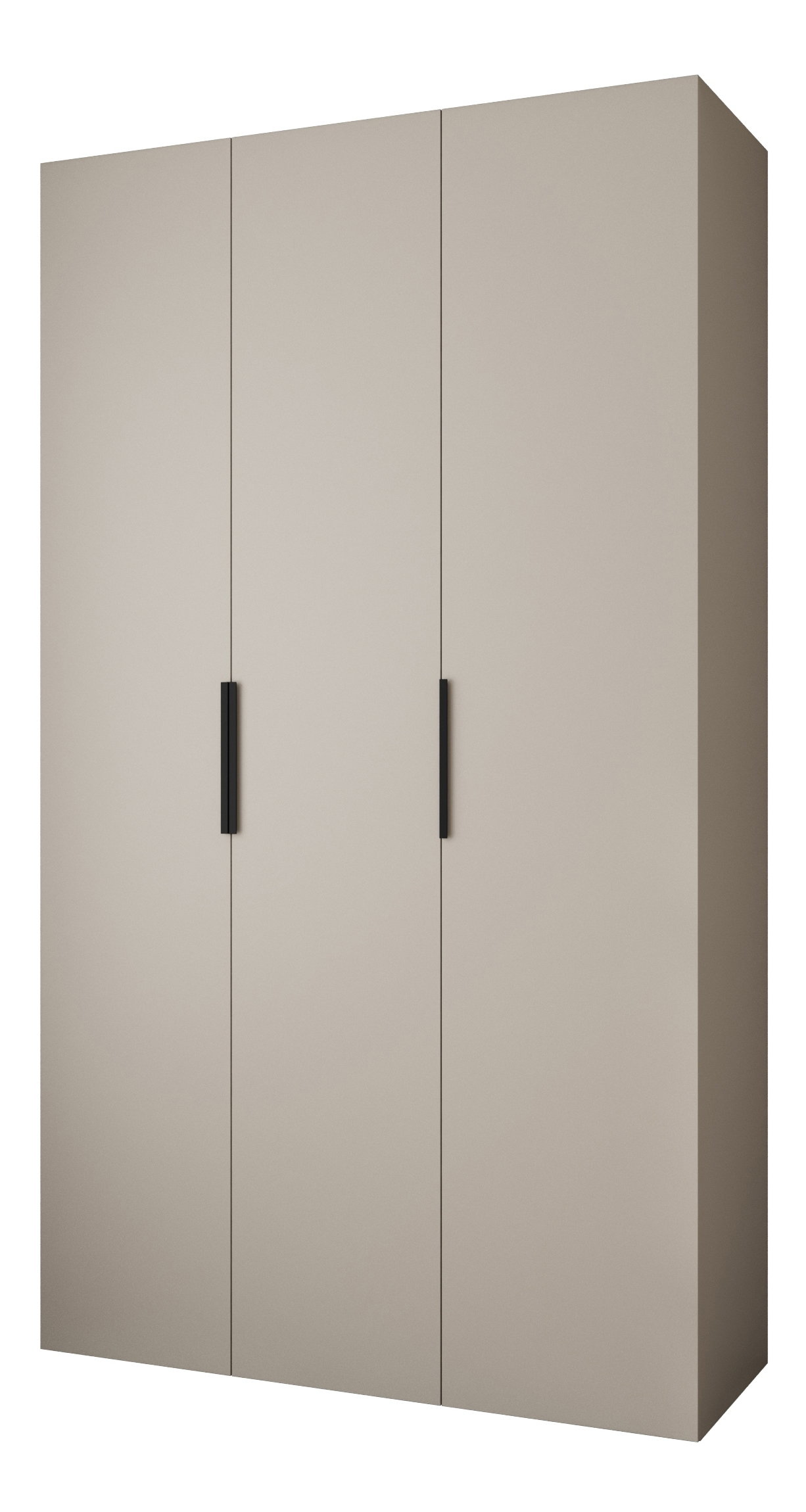 Ruhásszekrény 140 cm Carmela 50-4 (kasmír + fekete)