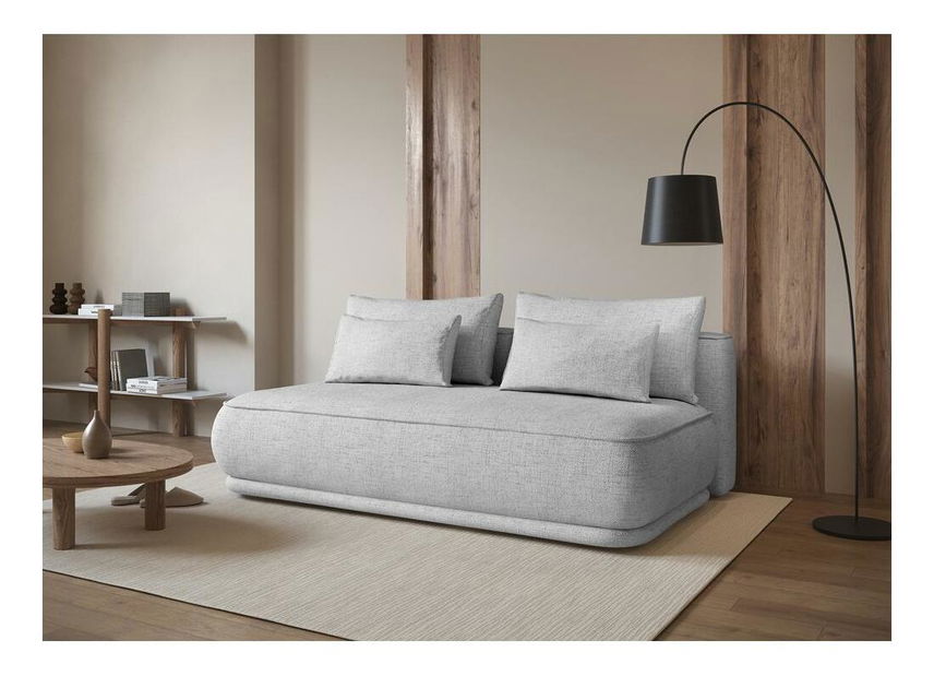 Háromszemélyes kanapé Lesanna (szürke + fekete) 