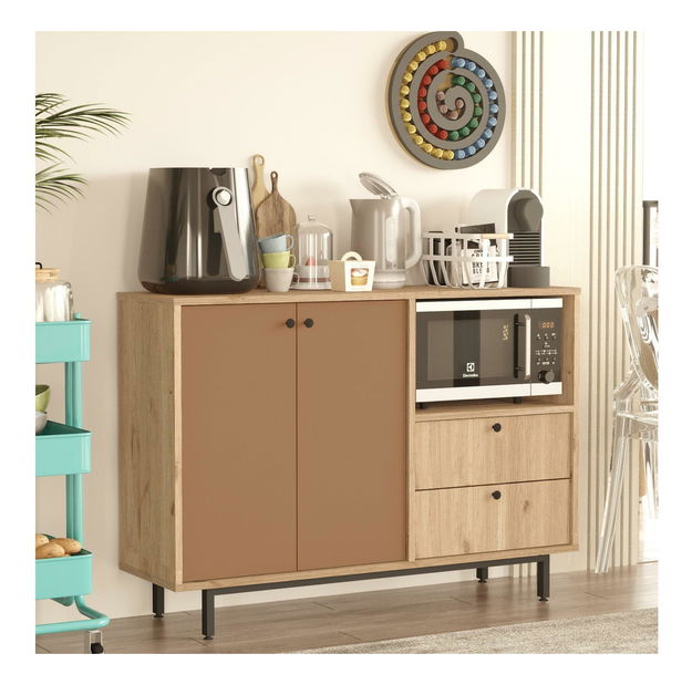 Komoda Rebutia 2 (hrast + cigla)