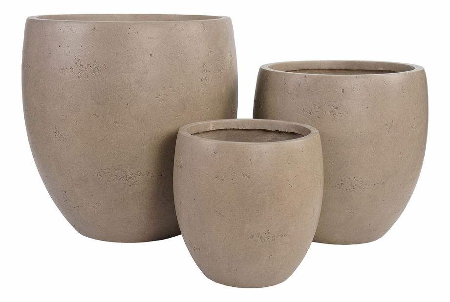 Set od 3 saksije Bsimonaina (smeđa)