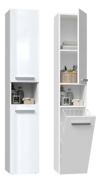 Kúpeľňová skrinka Neltossa 12 (lesk biely)