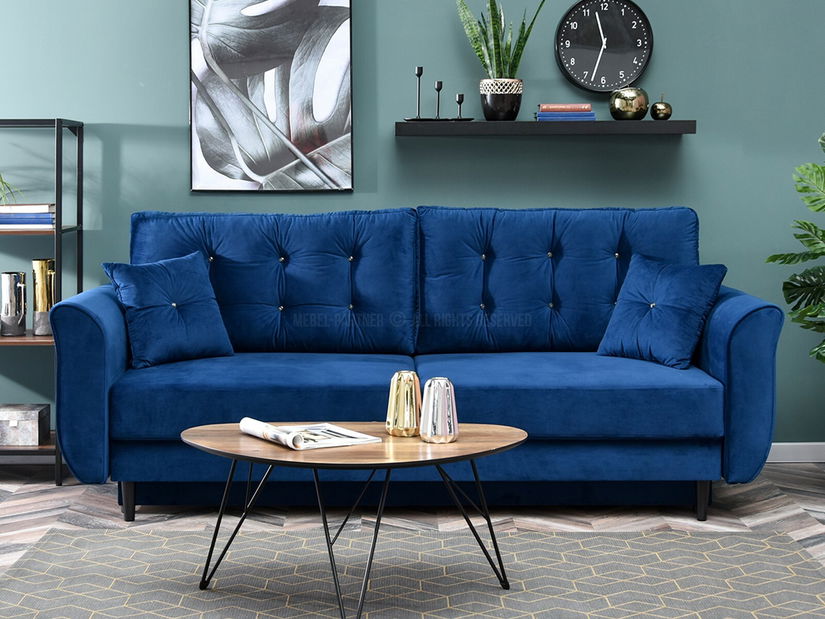 Kétszemélyes kanapé Lirica (fekete)