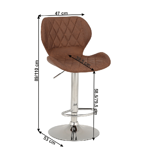 Scaun tip Bar (2 buc.) Soffy *vânzare stoc