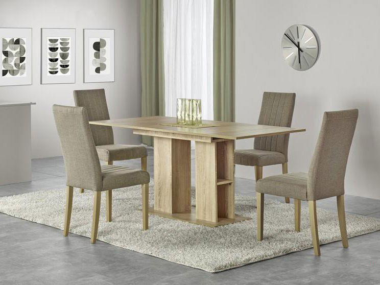 Masă de sufragerie Kornel (Stejar sonoma) (pentru 4 6 persoane)