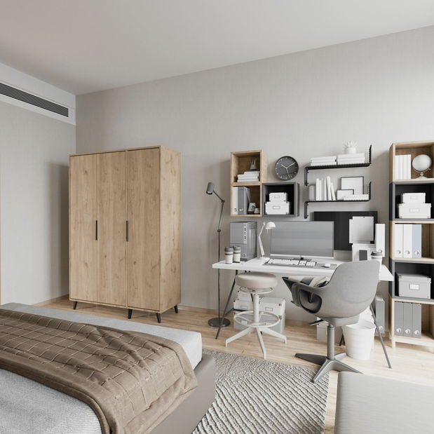 Šatníková skriňa Adian (dub)