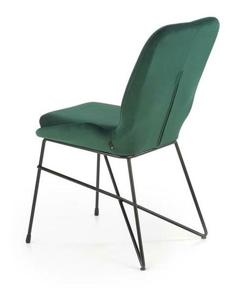 Étkezőszék Korsa (sötétzöld + fekete)
