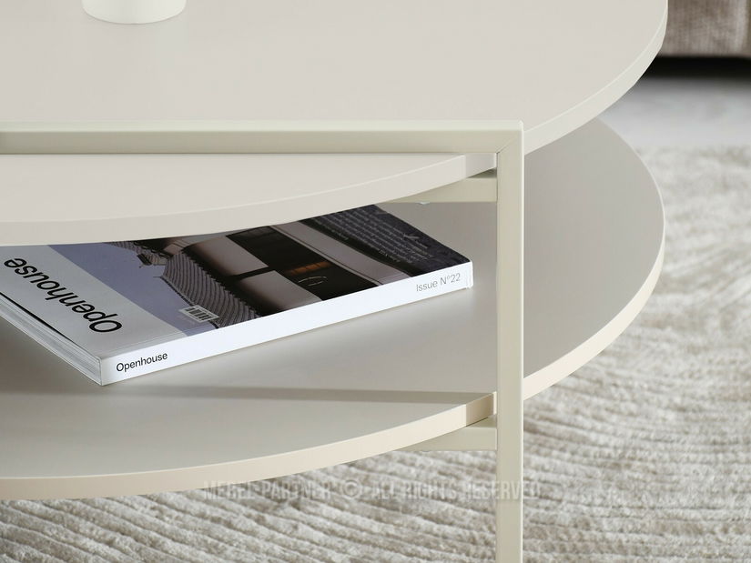 Măsuță de cafea Despidio (crem)