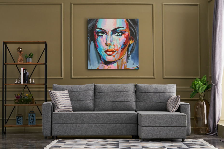 Kutna garnitura Emilie (D) (siva)