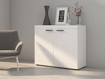 Comodă Rudby 2F (Alb)