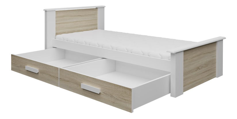 Dječji krevet- Missie 8 (bijela + smeđa)