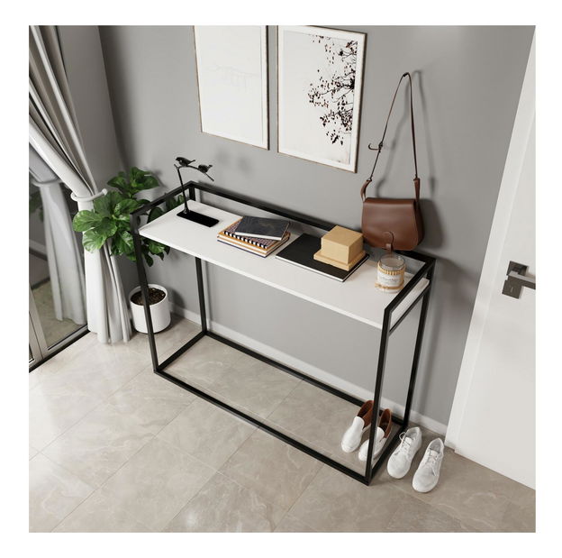 Konzolový stolík Isis (biela)