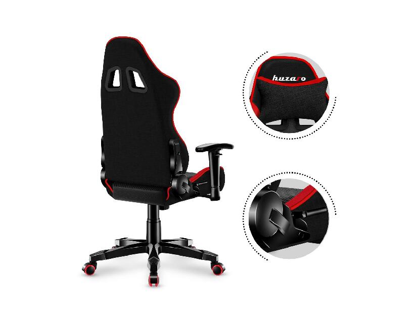 Scaun gaming pentru copii Rover 6 (negru + roșu)