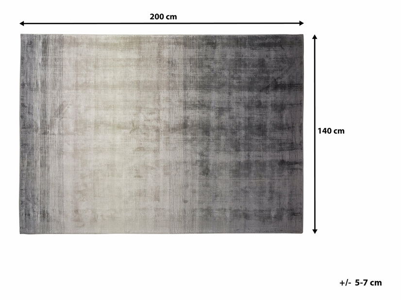 Szőnyeg 140 cm Erbil (sötétszürke)