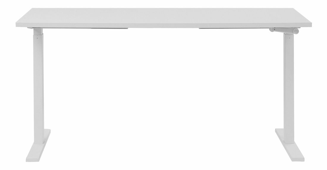 Íróasztal Upgo (fehér) (manuálisan beállítható)