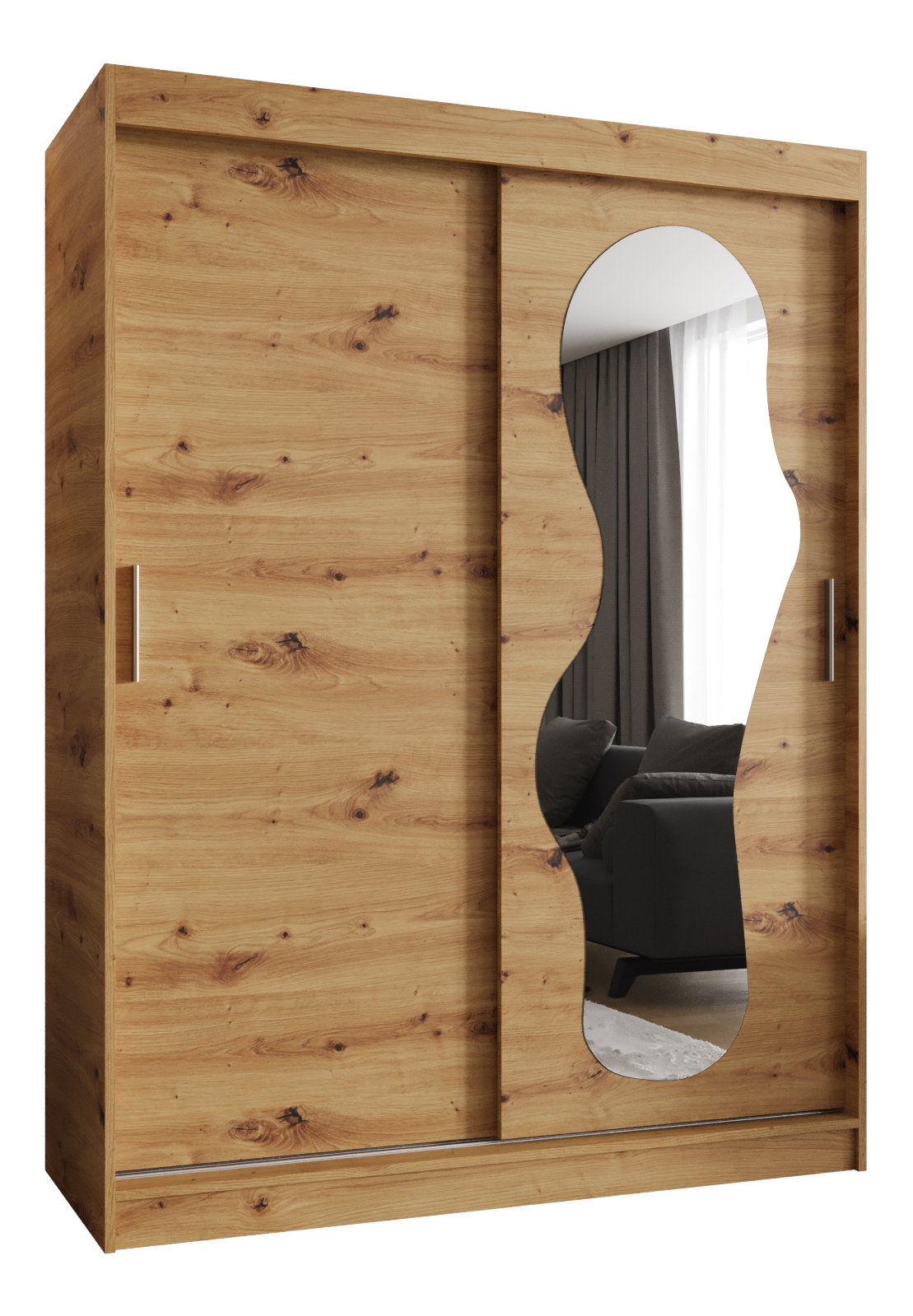 Šatníková skriňa 150 cm Ulta (dub artisan)