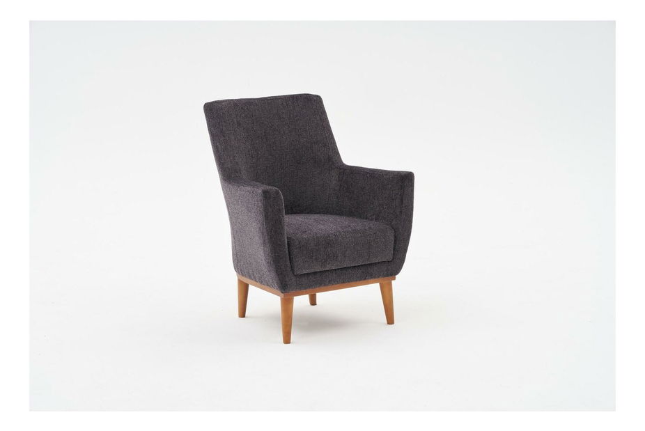 Fotelja Goncoletta (antracit + orah)