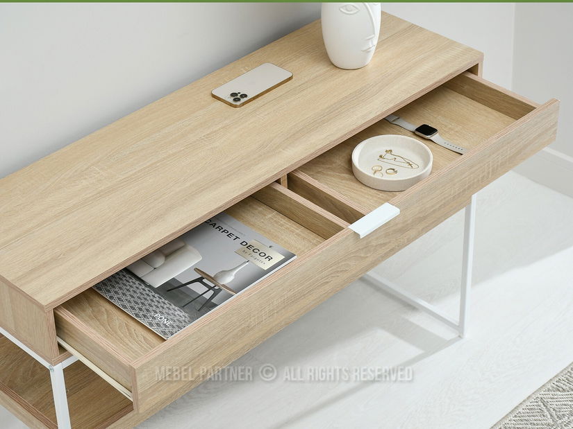 Konzolový stolík Norma Xl (sonoma + biela)