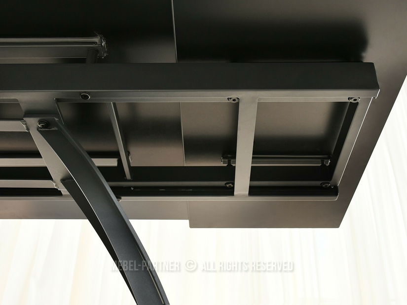 Masă sufragerie Caramelos (marmură + negru)