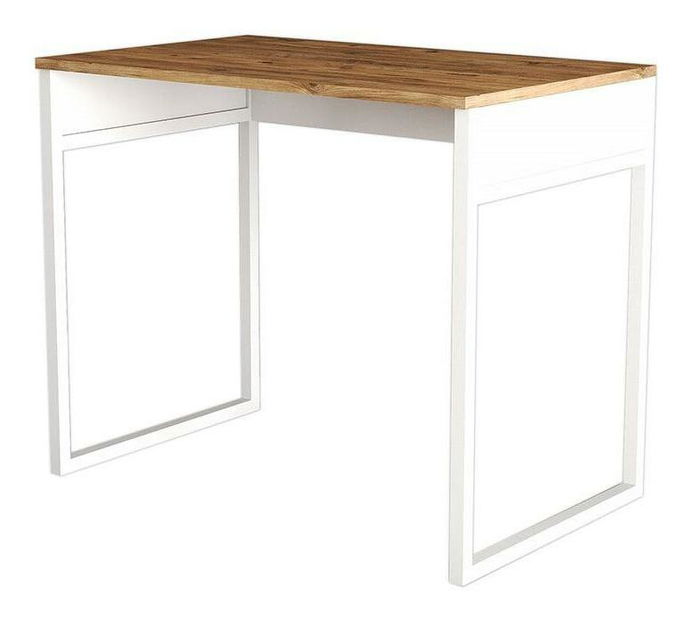 PC stolík Vivio 90 (borovica atlantická + biela) 