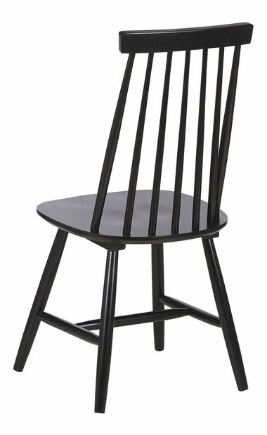 Set 2 buc. scaune pentru sufragerie Burank (negru)