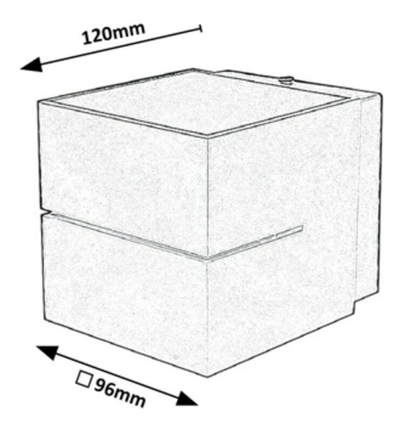 Zidna svjetiljka Karmin 7017 (crna mat)
