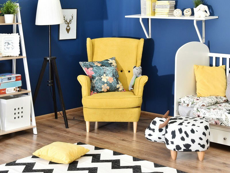 Kreslo ušiak Margis (biela)