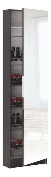 Botník (skrinka na topánky) Bumi ebony-tmavohnedá