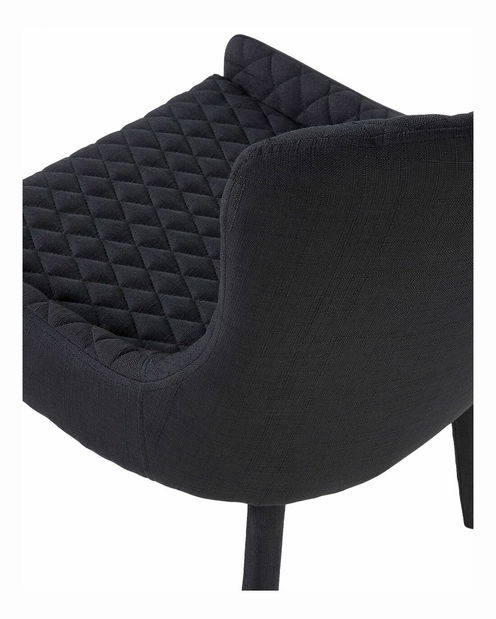 Jedálenská stolička SOHO (látka) (čierna)