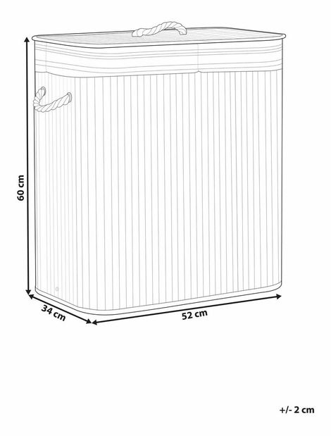 Kôš na bielizeň Kalea (biela)