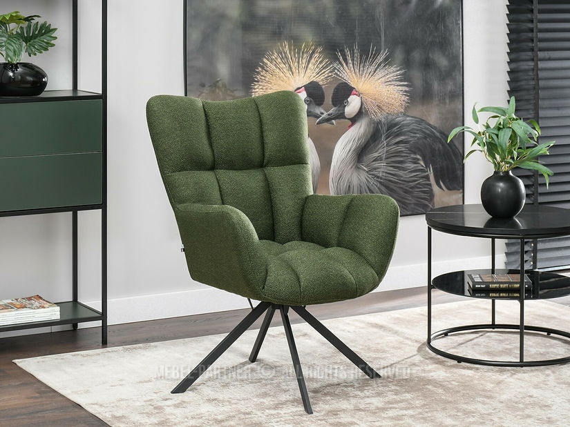 Fotoliu Kikino X (verde + negru)