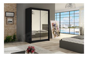 Ormar za garderobu Aplaudida VII (crna)