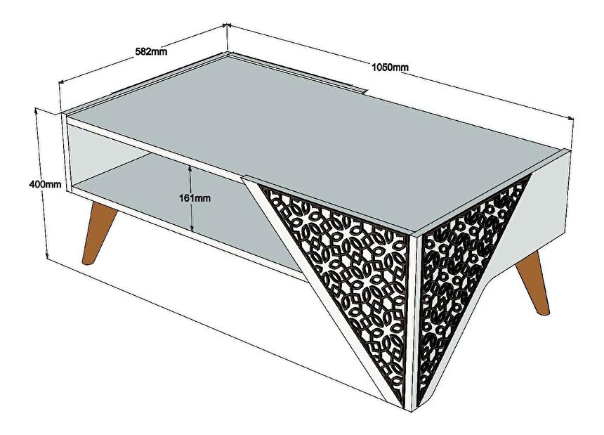 Masă de cafea Berny (Nuc)