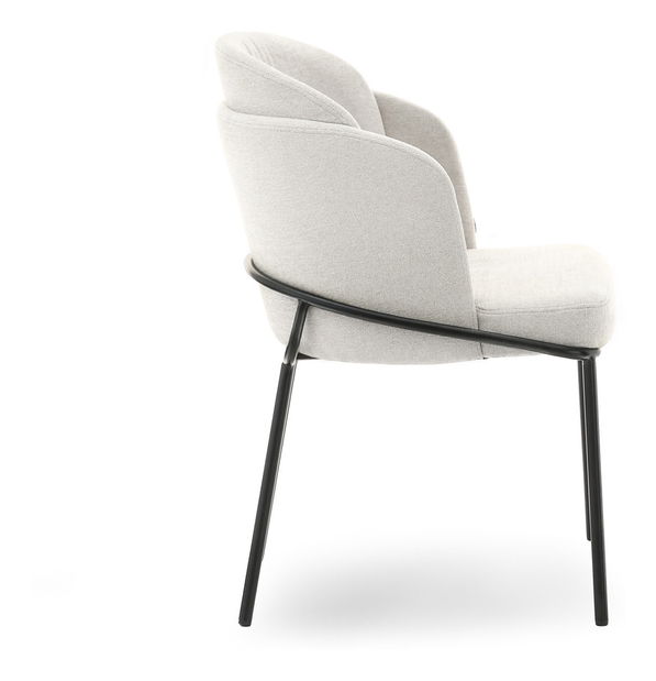 Jedálenská stolička Continuara (krémová + čierna)