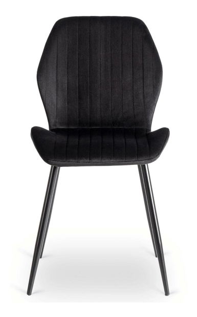 Blagovaonski set Visite (hrast rustikal + crna) (za 4 osobe)