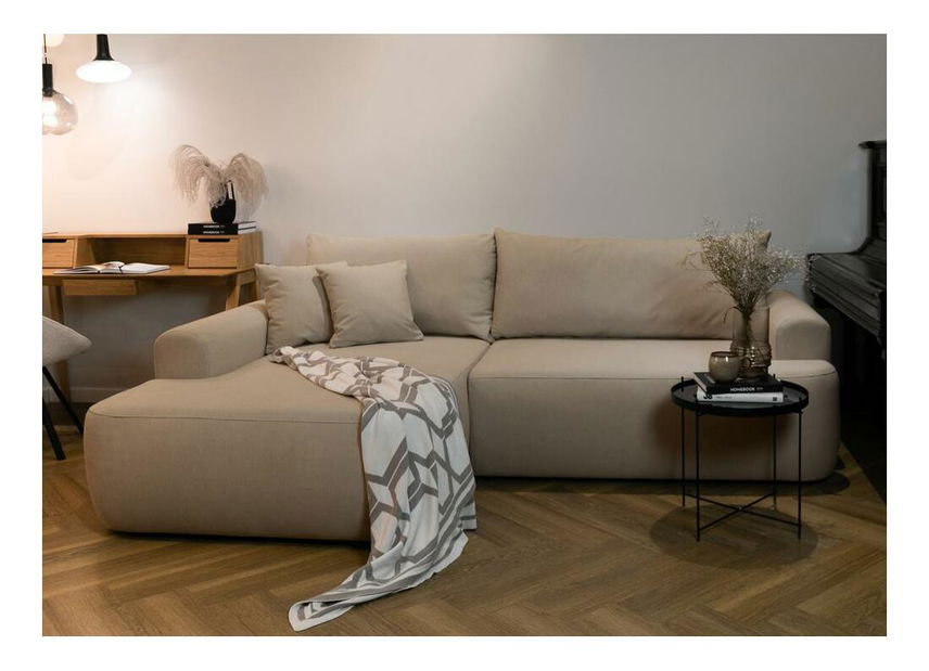 Rohová sedacia súprava Olivo I (L) (béžová stredná + čierna)