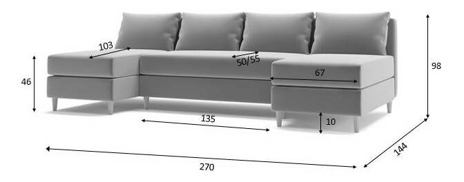 Rohová sedacia súprava U Veron (zelená)