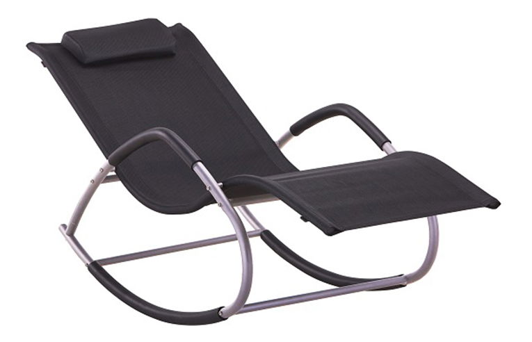 Hojdacie kreslo Gibon (čierna)