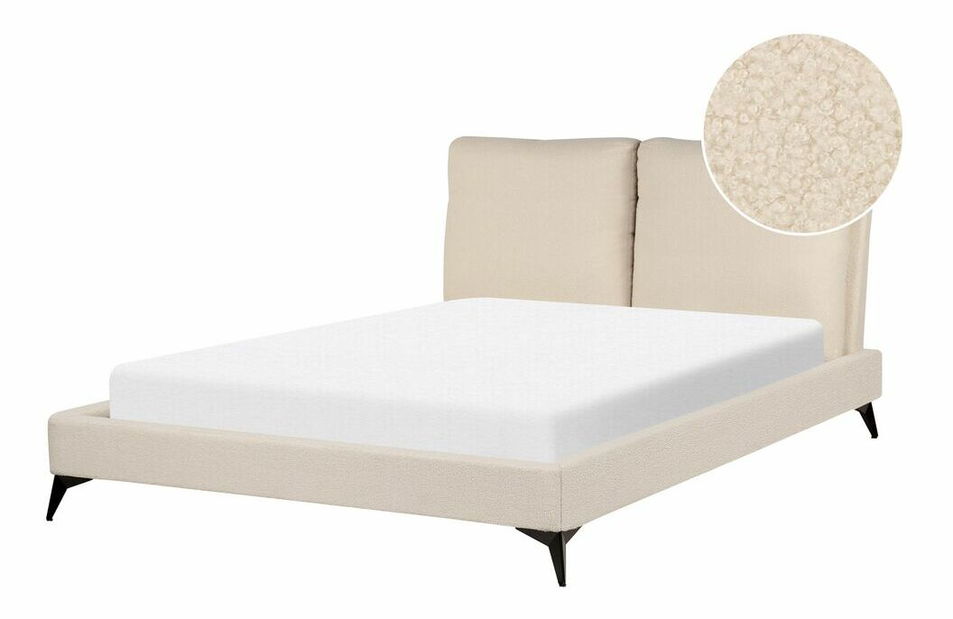 Bračni krevet 140 cm Mellody (bež) (s podnicom)